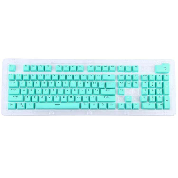 104 Keys Double Shot PBT Backlit Keycaps for Mechanical Keyboard (Mint Blue)