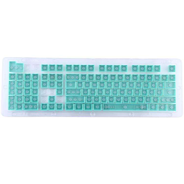 104 Keys Double Shot PBT Backlit Keycaps for Mechanical Keyboard (Mint Blue)