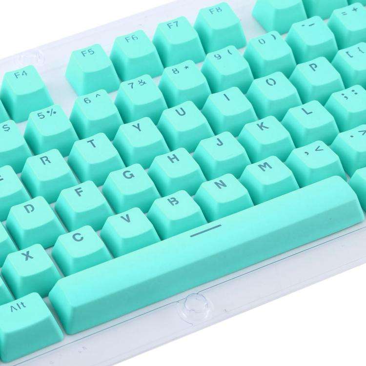 104 Keys Double Shot PBT Backlit Keycaps for Mechanical Keyboard (Mint Blue)