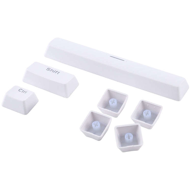 104 Keys Double Shot PBT Backlit Keycaps for Mechanical Keyboard (White)