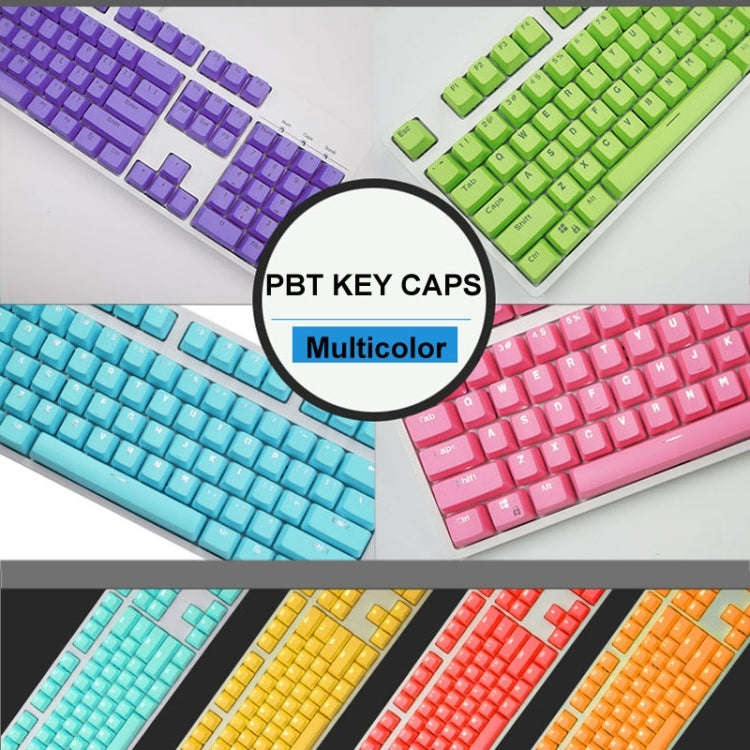 104 Keys Double Shot PBT Backlit Keycaps for Mechanical Keyboard(Black)