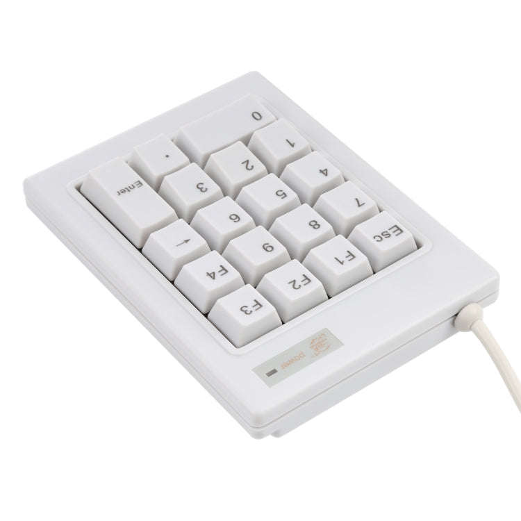 DX-18A 18-keys USB Wired Mechanical Black Shaft Mini Numeric Keyboard (White)