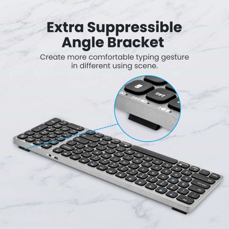 K4500 Wireless Bluetooth Keyboard + Three-modes Charging Silent Mouse Set