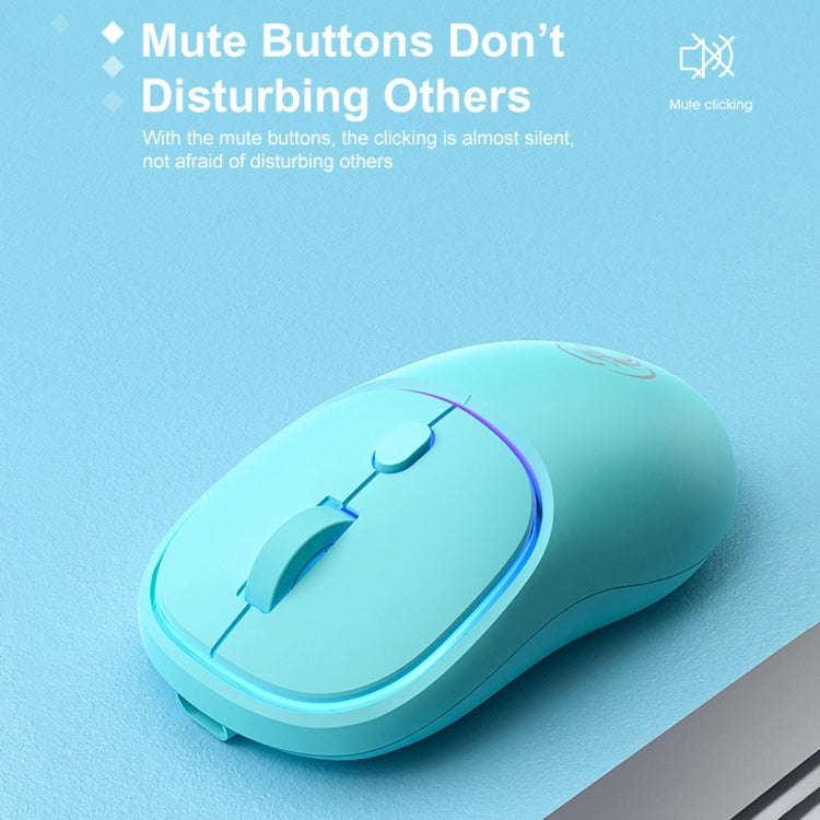 iMICE W-618 Rechargeable 4 Buttons 1600 DPI 2.4GHz Silent Wireless Mouse for Computer PC Laptop (...