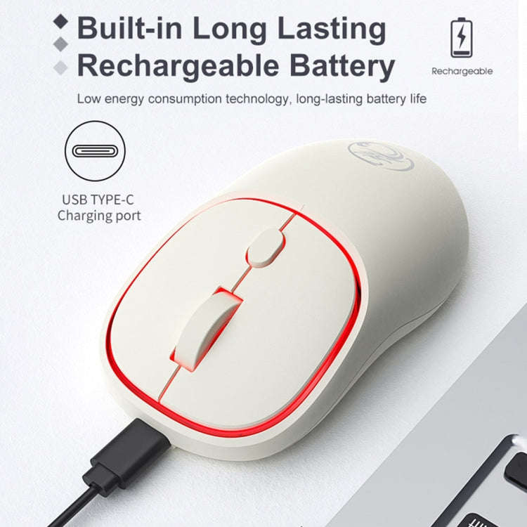 iMICE W-618 Rechargeable 4 Buttons 1600 DPI 2.4GHz Silent Wireless Mouse for Computer PC Laptop (...