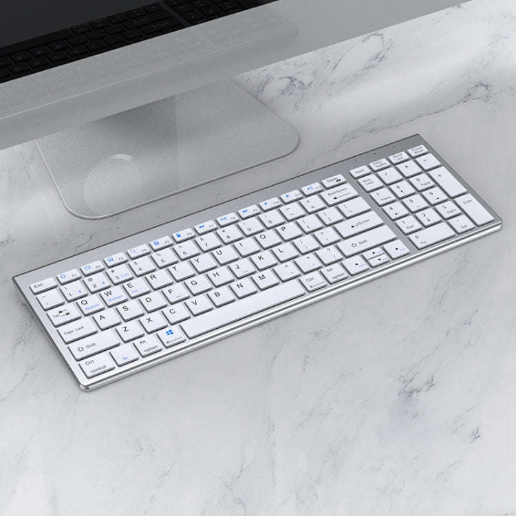 109 Three-mode Wireless Bluetooth Keyboard (Silver)