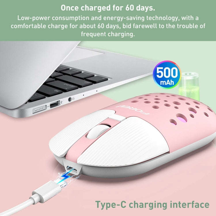 FOREV FVT398 1200dpi 2.4G Wireless Mouse (Pink)