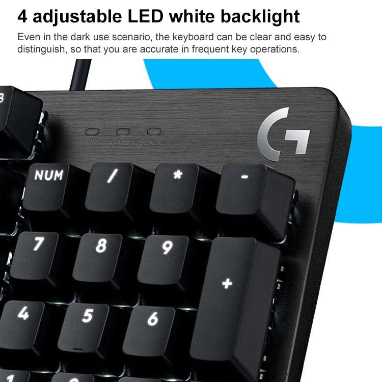 Logitech G412 SE Wired Game 104-key Mechanical Silent Keyboard (Black)