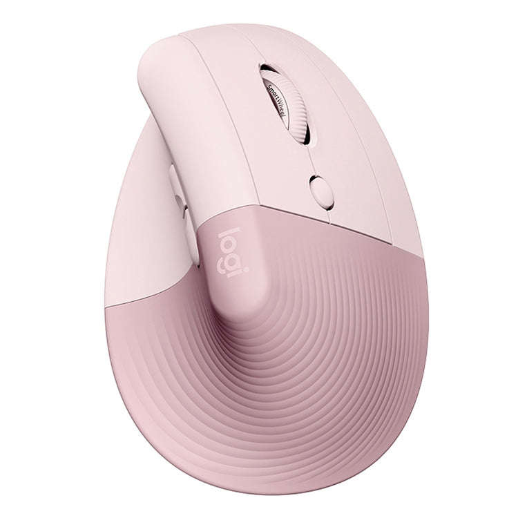 Logitech Lift Vertical 1000DPI 2.4GHz Ergonomic Wireless Bluetooth Dual Mode Mouse (Pink)