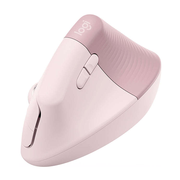 Logitech Lift Vertical 1000DPI 2.4GHz Ergonomic Wireless Bluetooth Dual Mode Mouse (Pink)