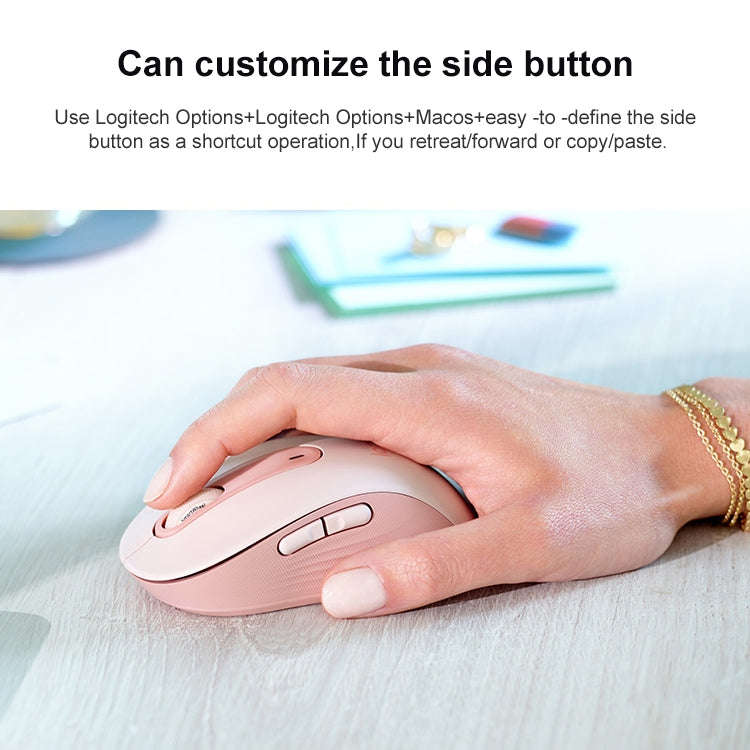 Logitech M650L 2000DPI 2.4GHz Wireless Bluetooth Dual Mode Mouse (White)