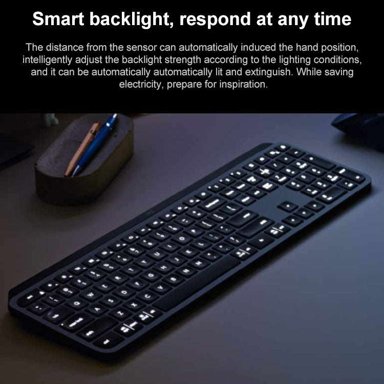 Logitech MX Keys Wireless Bluetooth Silent Keyboard (Black)