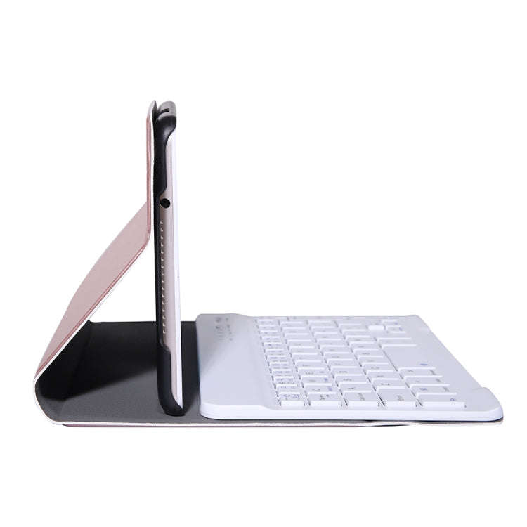 A0M5 Detachable Bluetooth Keyboard + Ultrathin Horizontal Flip Leather Tablet Case for Huawei Med...