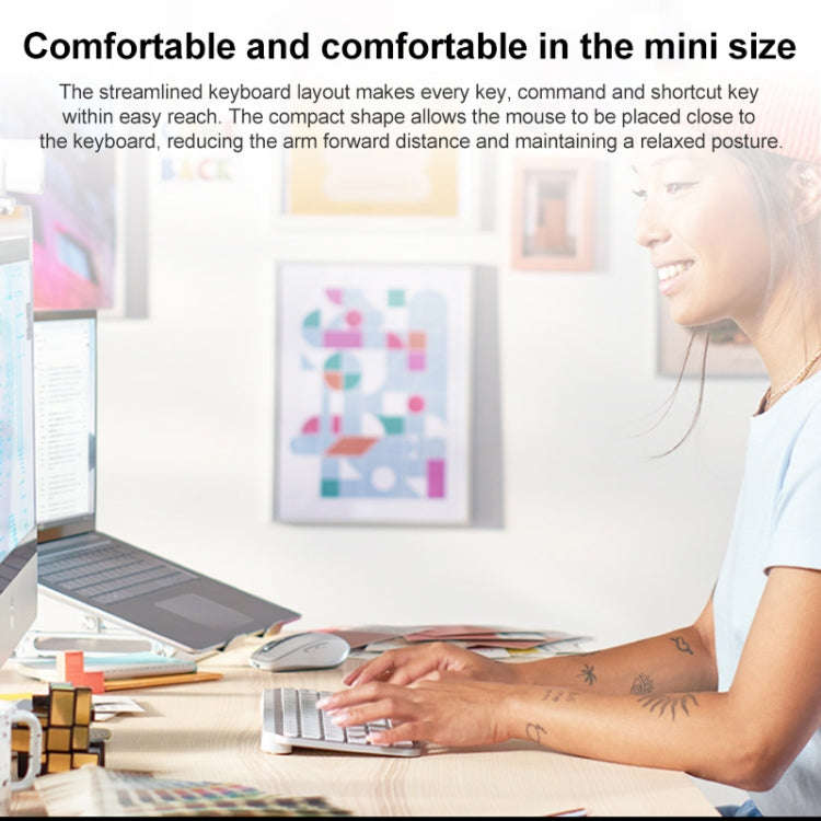 Logitech MX Keys Mini Wireless Bluetooth Ultra-thin Smart Backlit Keyboard (Grey)