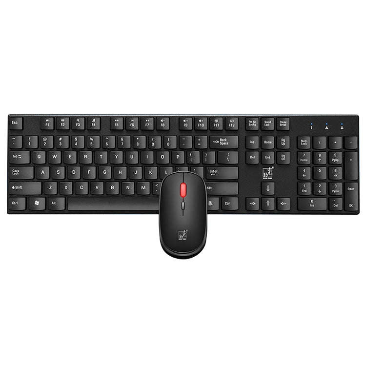 ZGB 8820 Candy Color Wireless Keyboard + Mouse Set (Black)