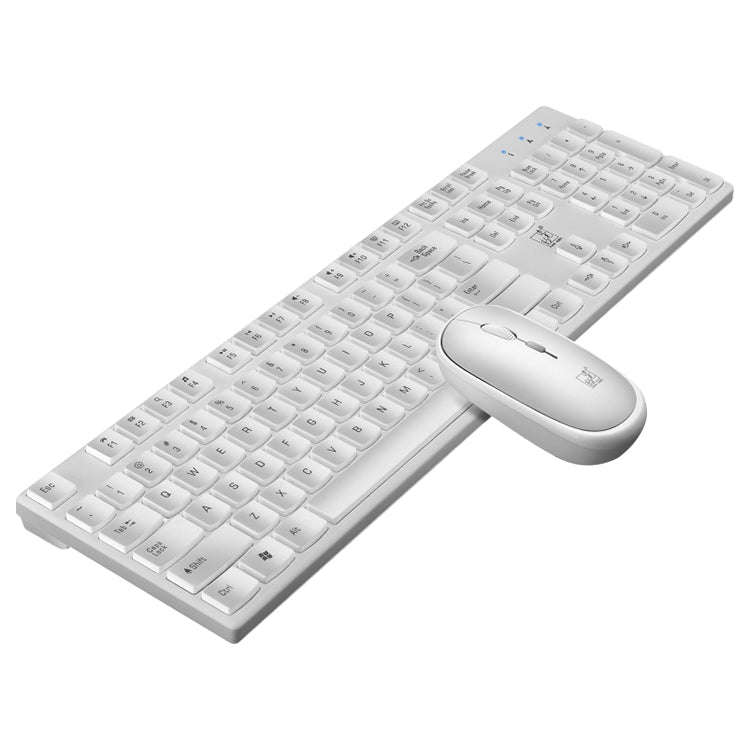 ZGB 8820 Candy Color Wireless Keyboard + Mouse Set (White)