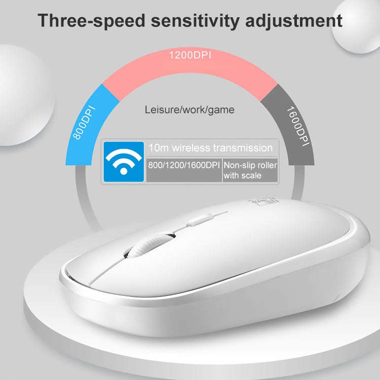 ZGB 8820 Candy Color Wireless Keyboard + Mouse Set (White)
