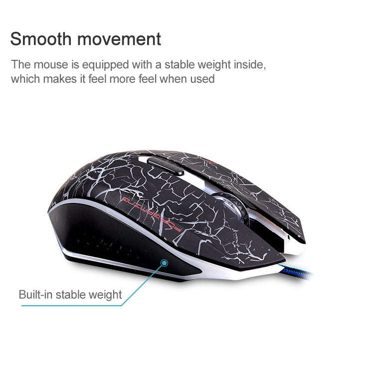 MC Saite A70 Wired LED Backlight USB Mouse