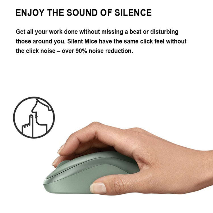Logitech M221 Fashion Silent Wireless Mouse(White)