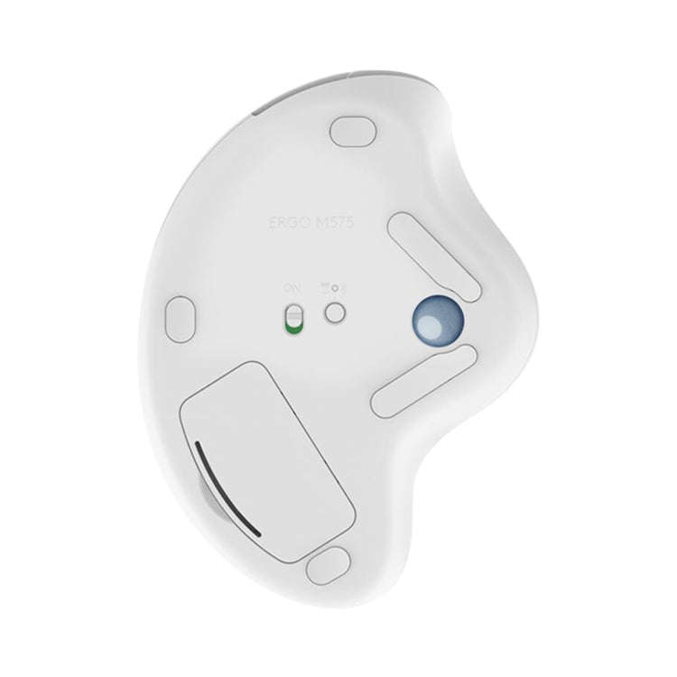 Logitech ERGO M575 Creative Wireless Trackball Mouse (White)