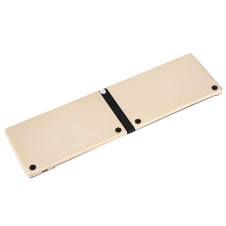 F66 Foldable Bluetooth Wireless 66 Keys Keyboard, Support Android / Windows / iOS(Gold)