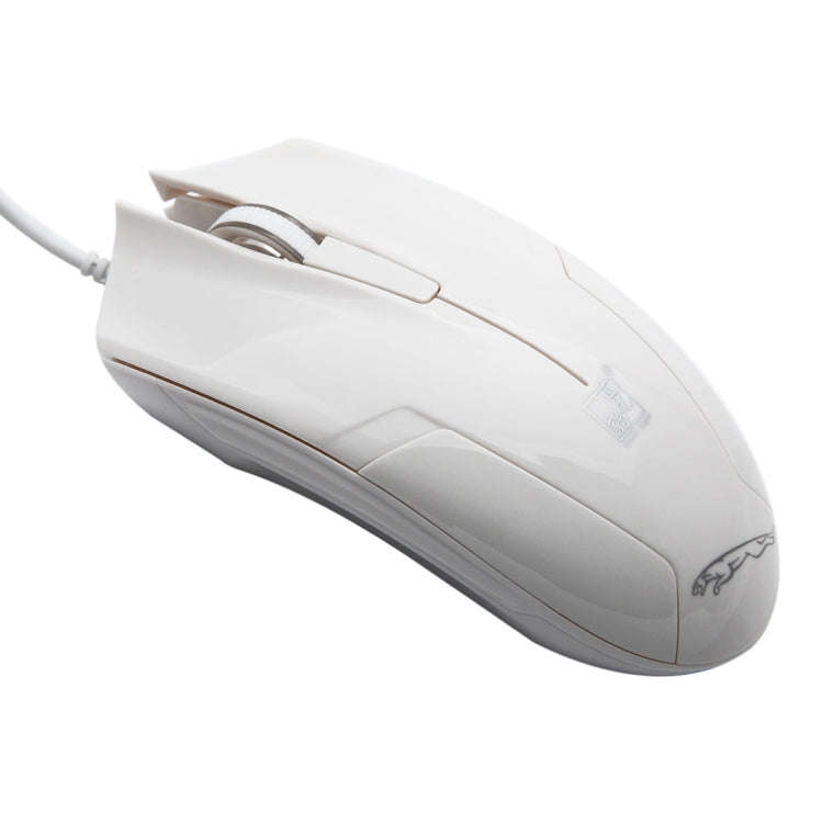 ZGB 119 USB Universal Wired Optical Gaming Mouse, Length: 1.45m(White)