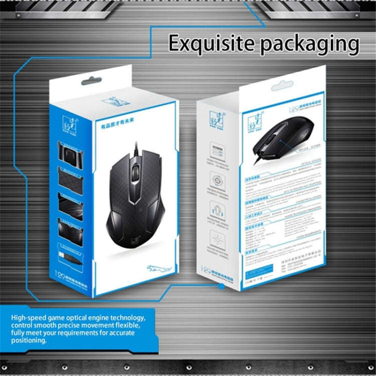 Chasing Leopard 129 USB Universal Wired Optical Gaming Mouse with Counter Weight, Length: 1.3m(Bl...
