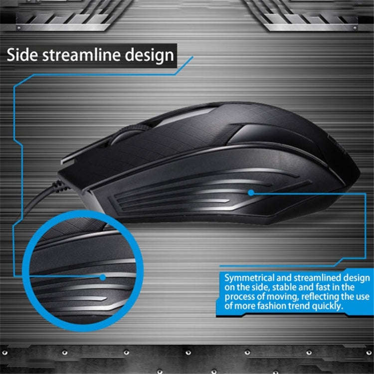 Chasing Leopard 129 USB Universal Wired Optical Gaming Mouse with Counter Weight, Length: 1.3m(Bl...