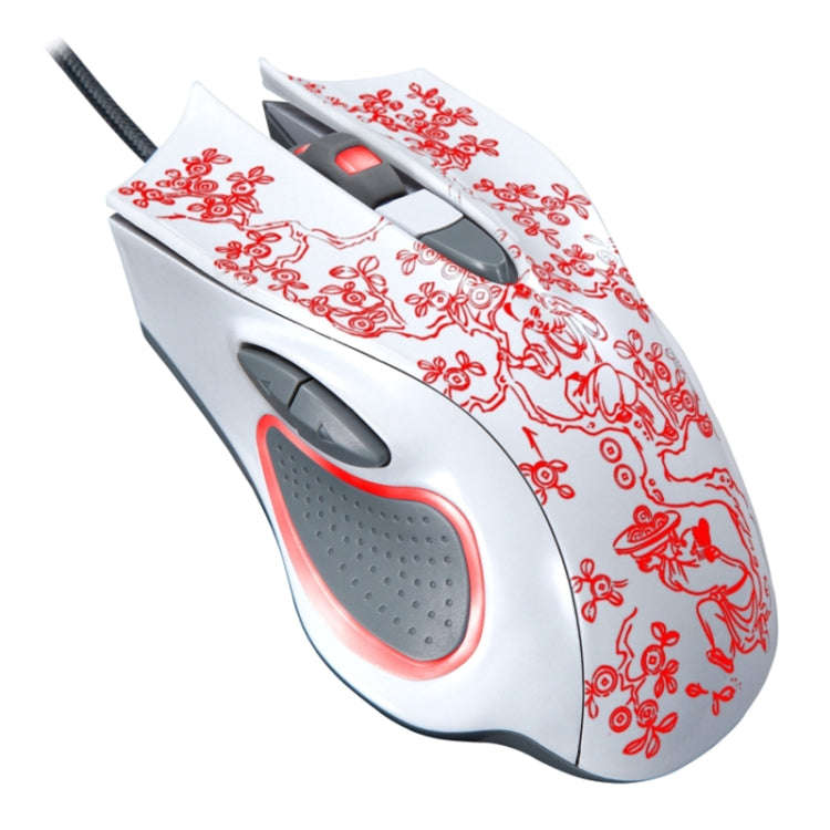 ZGB 169 USB 2400DPI Four-speed Adjustable LED Backlight Wired Optical E-sport Gaming Mouse with C...