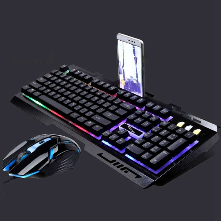 Chasing Leopard G700 USB RGB Backlight Wired Optical Gaming Mouse and Keyboard Set, Keyboard Cabl...