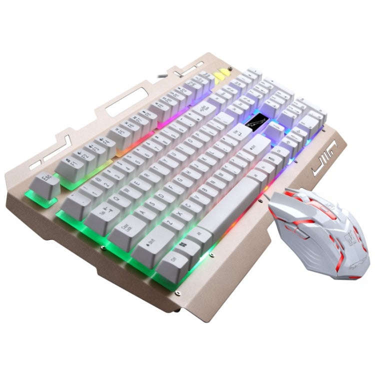 Chasing Leopard G700 USB RGB Backlight Wired Optical Gaming Mouse and Keyboard Set, Keyboard Cabl...