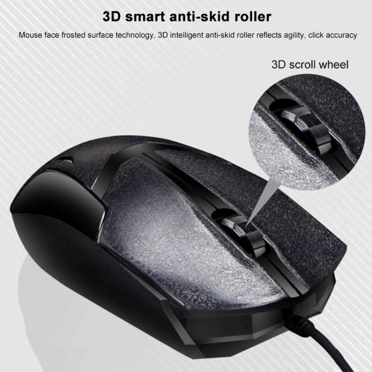 Chasing Leopard Q17 104 Keys USB Wired Suspension Gaming Office Keyboard + Wired Symmetrical Mous...