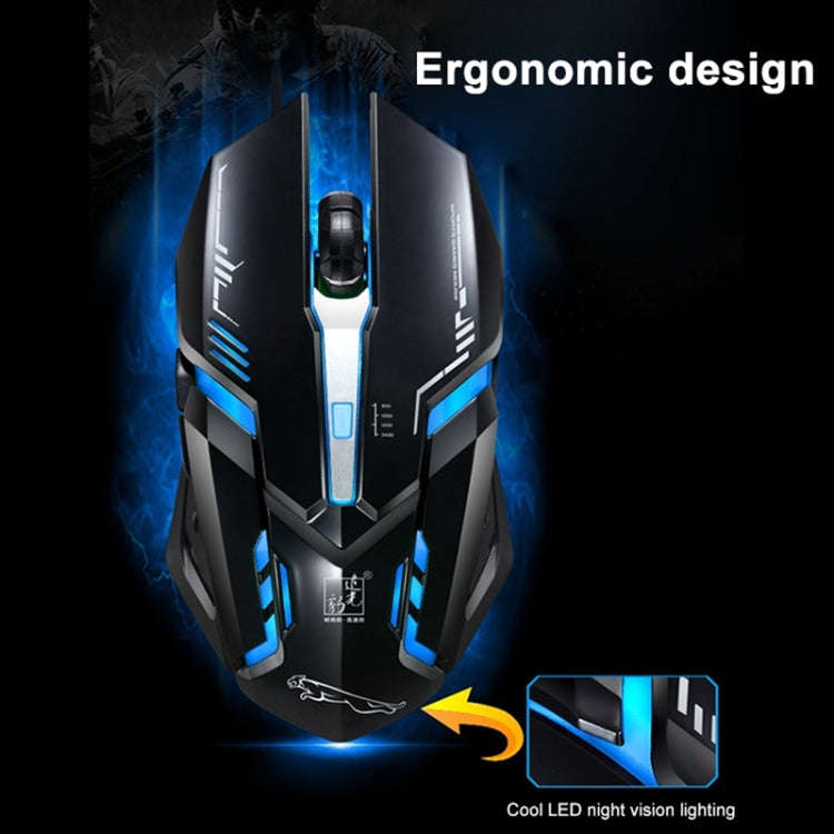 Chasing Leopard V17 USB 2400DPI Four-speed Adjustable Line Pattern Wired Optical Gaming Mouse wit...