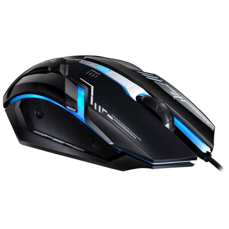Chasing Leopard V17 USB 2400DPI Four-speed Adjustable Line Pattern Wired Optical Gaming Mouse wit...