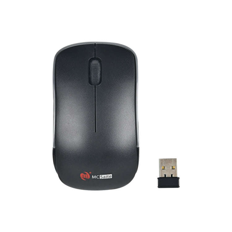 MC Saite MC-367 2.4GHz Wireless Mouse with USB Receiver for Computer PC Laptop (Black)
