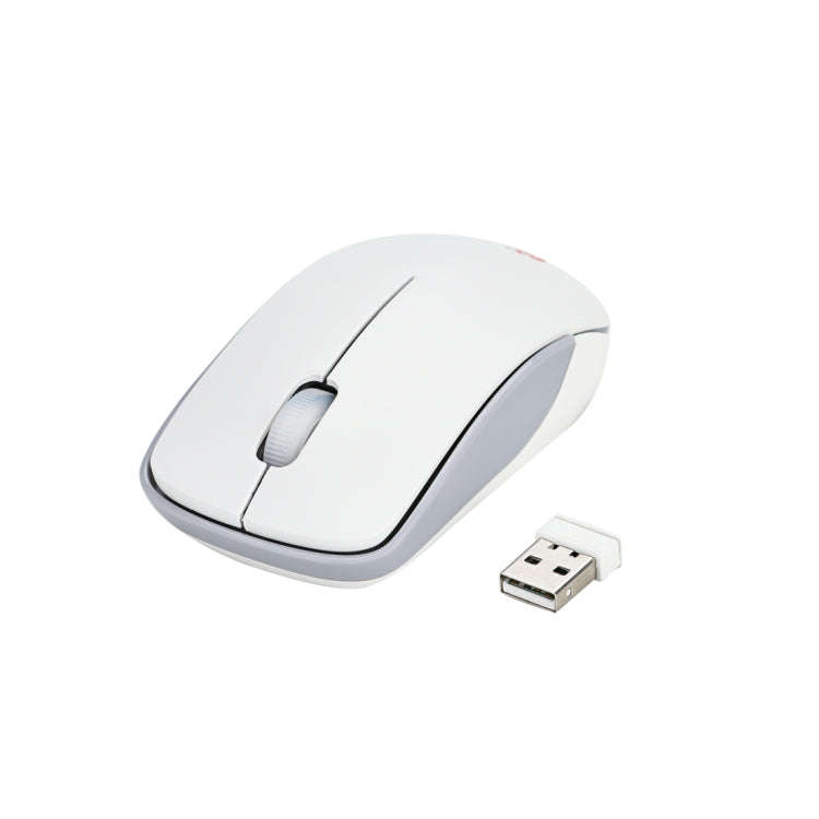 MC Saite MC-367 2.4GHz Wireless Mouse with USB Receiver for Computer PC Laptop (White)