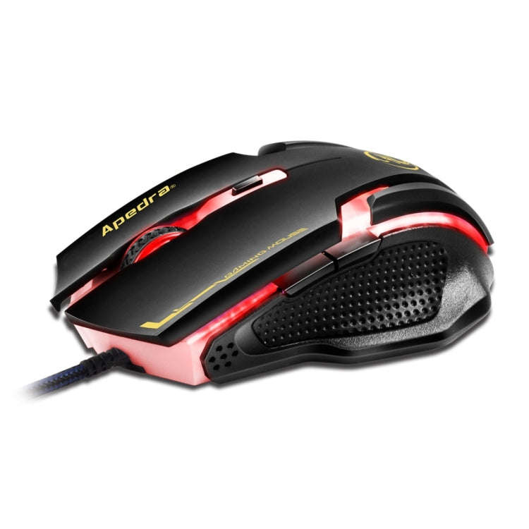 Apedra iMICE A9 High Precision Gaming Mouse LED four color controlled breathing light USB 6 Butto...