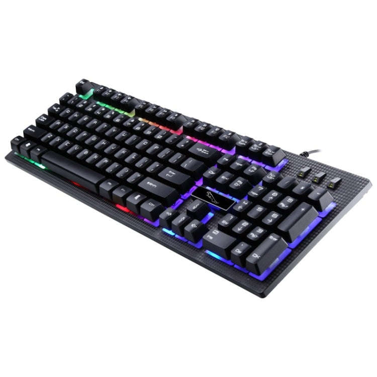ZGB G20 1600 DPI Professional Wired Glowing Mechanical Feel Suspension Keyboard + Optical Mouse K...