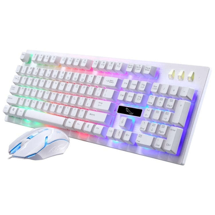 ZGB G20 1600 DPI Professional Wired Glowing Mechanical Feel Suspension Keyboard + Optical Mouse K...
