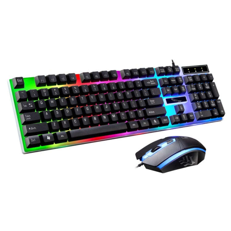 ZGB G21 1600 DPI Professional Wired Colorful Backlight Mechanical Feel Suspension Keyboard + Opti...