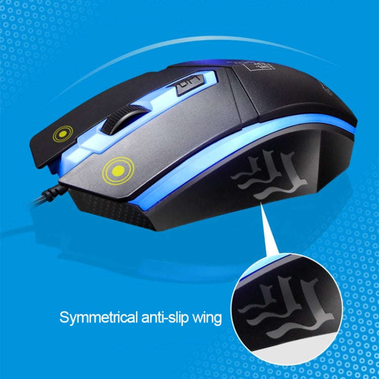 ZGB G21 1600 DPI Professional Wired Colorful Backlight Mechanical Feel Suspension Keyboard + Opti...
