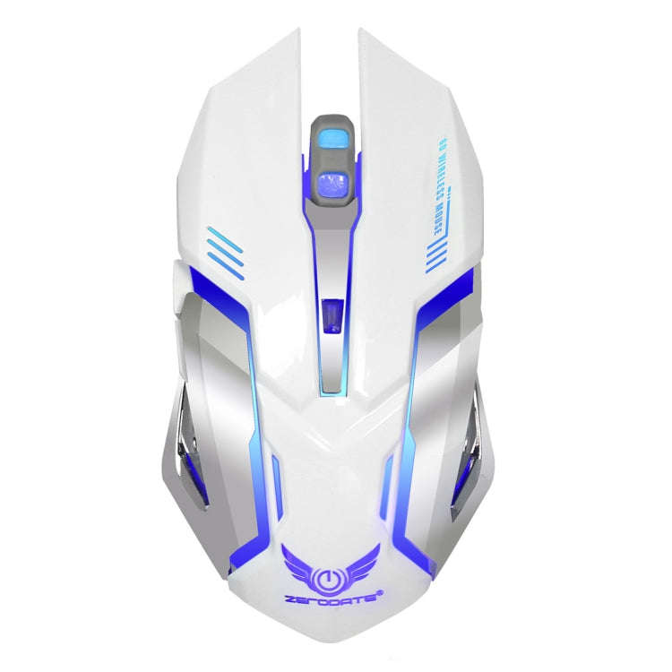 ZERODATE X70 2.4GHz Wireless 6-Keys 2400 DPI Adjustable Ergonomics Optical Gaming Mouse with Brea...