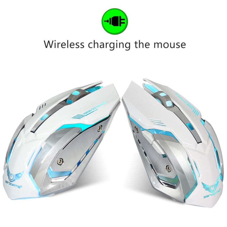 ZERODATE X70 2.4GHz Wireless 6-Keys 2400 DPI Adjustable Ergonomics Optical Gaming Mouse with Brea...