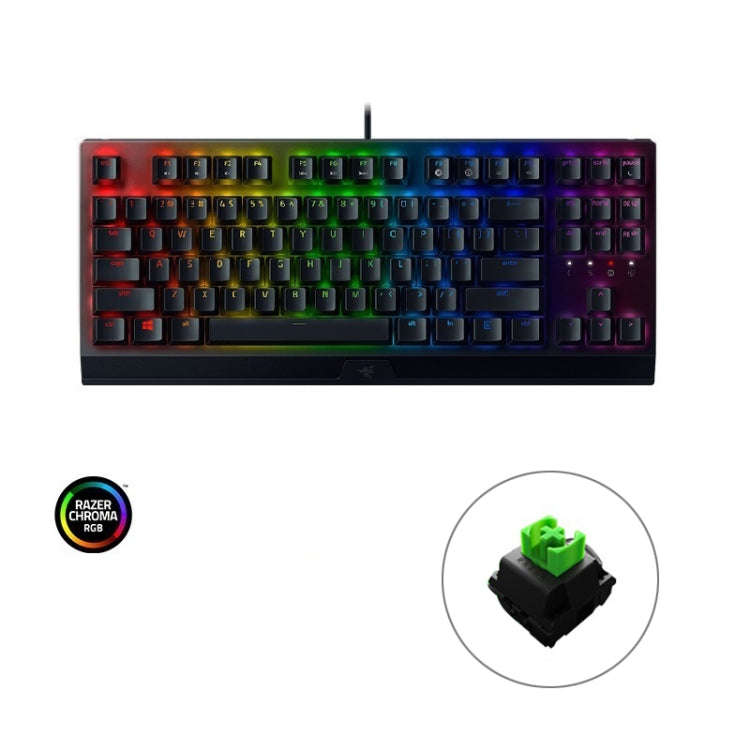 Razer BlackWidow V3 Tenkeyless RGB Lighting Wired Mechanical Keyboard, Competitive Version (Green...