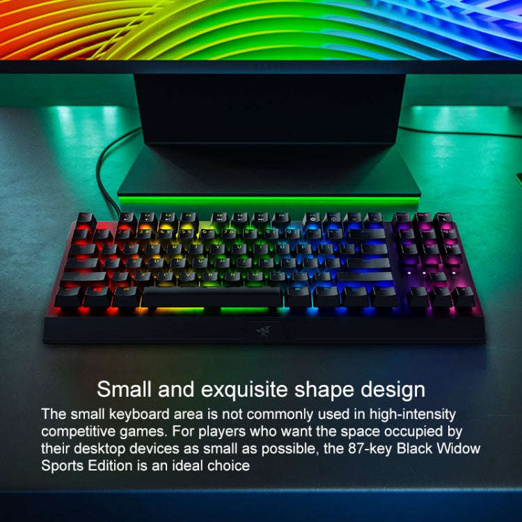 Razer BlackWidow V3 Tenkeyless RGB Lighting Wired Mechanical Keyboard, Competitive Version (Green...