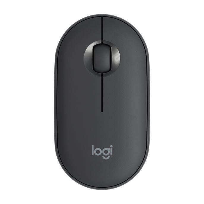 Logitech Pebble Cobblestone Shape Thin 3-keys 1000DPI Mute Wireless Bluetooth Optical Mouse, Wire...