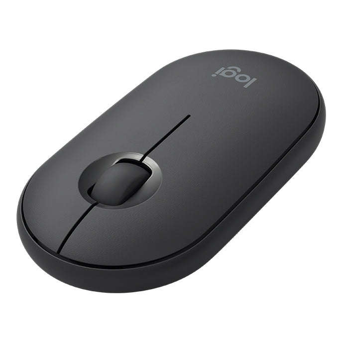 Logitech Pebble Cobblestone Shape Thin 3-keys 1000DPI Mute Wireless Bluetooth Optical Mouse, Wire...