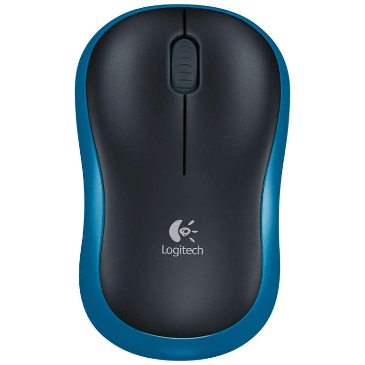 Logitech M185 2.4GHz 3-keys 1000DPI Wireless Optical Mouse, Wireless Range: 10m (Blue)