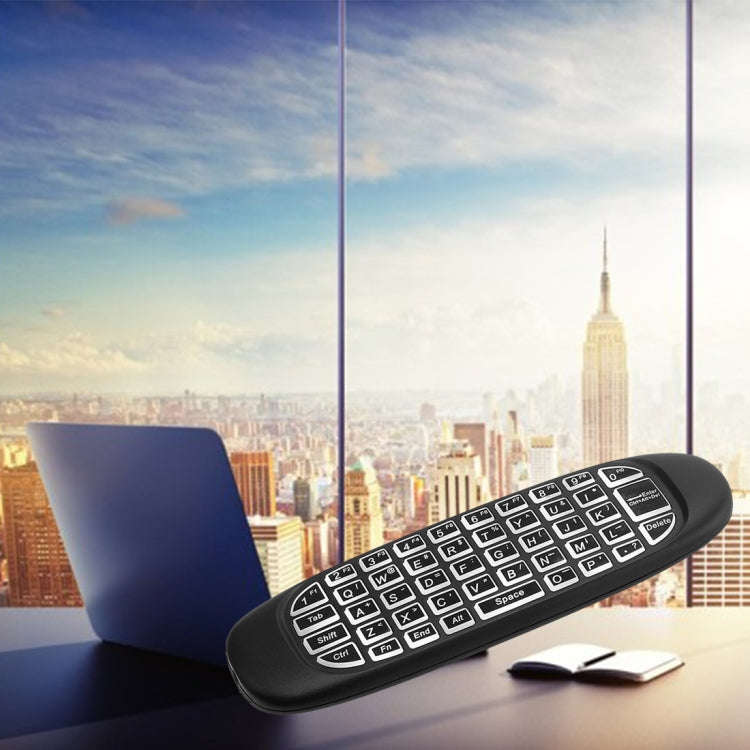 C120 Back-light Air Mouse 2.4GHz Wireless Keyboard 3D Gyroscope Sense Android Remote Controller f...