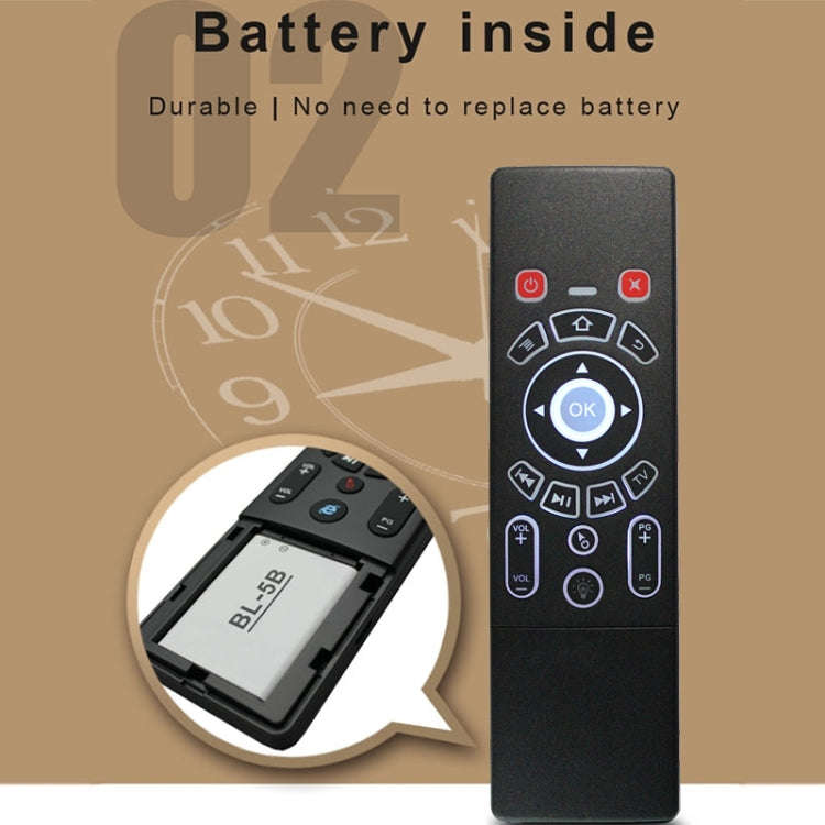 T6 Colorful Light Version Air Mouse 2.4GHz Wireless Keyboard Remote Controller with Touchpad & IR...